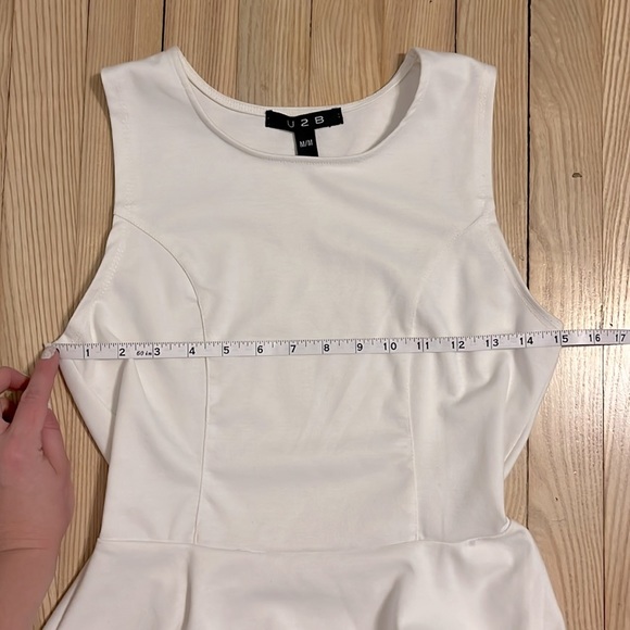 White peplum tank - Picture 3 of 4